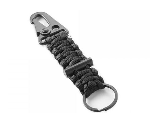傘繩鑰匙圈 - 黑色-泰允創意有限公司