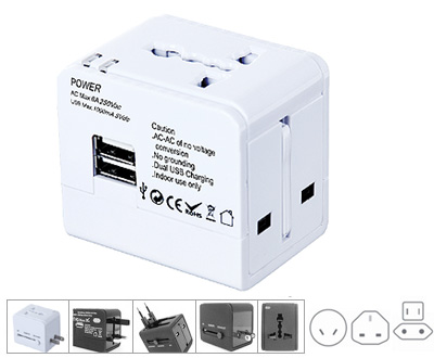USB萬能轉換插座/全球通萬能插座-